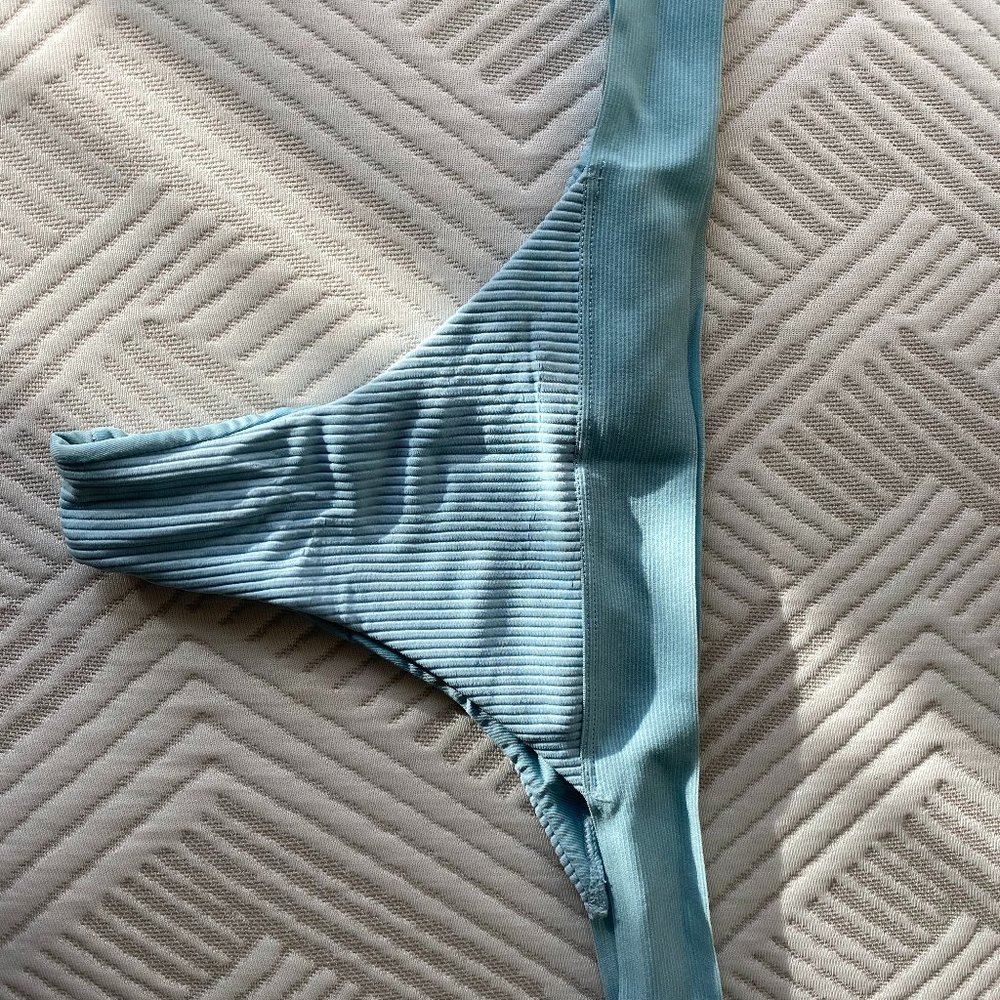 Frankies Ribbed Bottoms Baby Blue